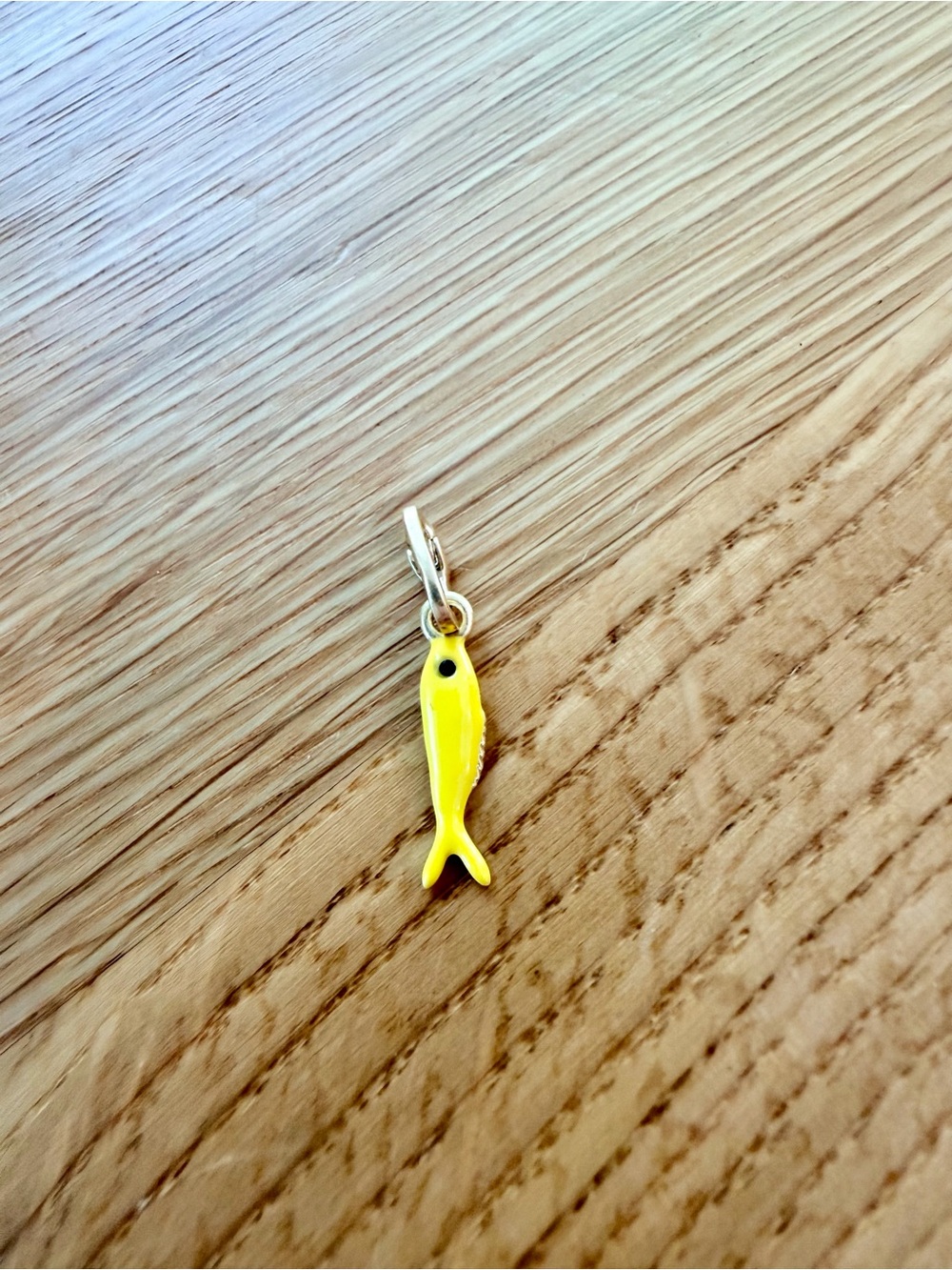 Clare V Yellow enamel sardine Charm NWT $65